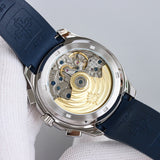 Chronograph - Blue - Blue Rubber - Automatic - 42mm