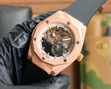 Rosegold Hollow - Black Rubber - Automatic - 45mm