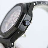 Black Grey- Black 904L Steel Hollow- Automatic - 41mm