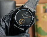 Black - Black Leather - Automatic - 45mm