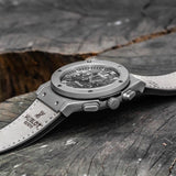 Grey Hollow - Grey Rubber - Chronograph -Automatic - 45mm