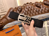 3D Texture Leather Dress Belts For Men