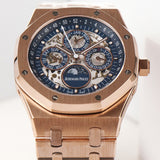 Blue - Rosegold 904L Steel Hollow- Automatic - 41mm