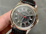 Red Black - Black Leather - Automatic - 40mm