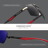 Aluminum Men's Sunglasses Polarized Lens Brand Design Temples Sun glasses Coating Mirror Glasses