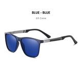 2022 Polarized Men's Sunglasses Aluminum Anti-Glare Coating Lens Driving Square Brand Sun glasses Male