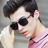 Aluminum Men's Sunglasses Polarized Lens Brand Design Temples Sun glasses Coating Mirror Glasses