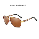 Aluminum Magnesium Square Polarized Photochromic Sunglasses