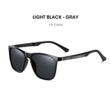 2022 Polarized Men's Sunglasses Aluminum Anti-Glare Coating Lens Driving Square Brand Sun glasses Male