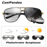 Aluminum Magnesium Square Polarized Photochromic Sunglasses