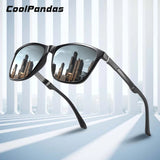 2022 Polarized Men's Sunglasses Aluminum Anti-Glare Coating Lens Driving Square Brand Sun glasses Male