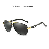 Aluminum Magnesium Square Polarized Photochromic Sunglasses