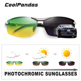 2022 Photochromic Sunglasses Men Day Night-Vision Polarized Chameleon Glasses Driving UV400 Sun Glasses