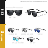 2022 Polarized Men's Sunglasses Aluminum Anti-Glare Coating Lens Driving Square Brand Sun glasses Male