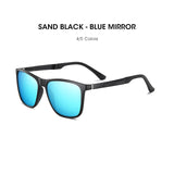 2022 Polarized Men's Sunglasses Aluminum Anti-Glare Coating Lens Driving Square Brand Sun glasses Male