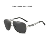 Aluminum Magnesium Square Polarized Photochromic Sunglasses