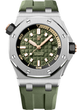 Green Rubber Strap 904L Steel - Automatic - 42mm